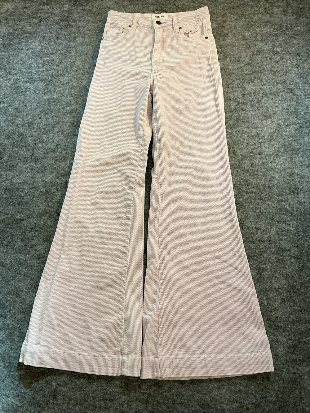 Rolla’s Wide Leg Corduroy Jeans in Light Pink - Women Size 25